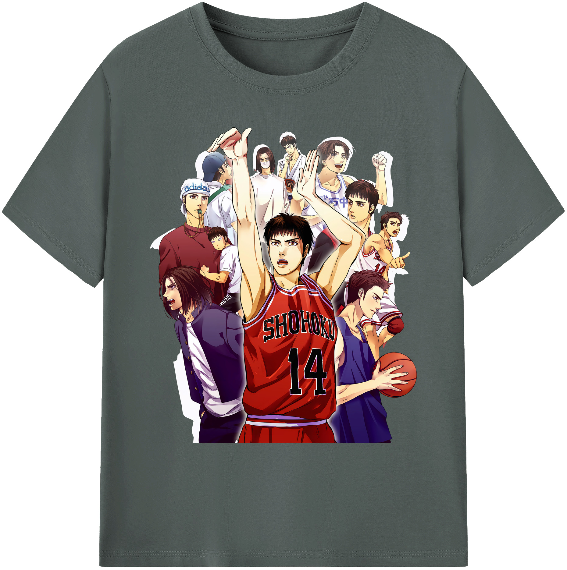 （画像用） SLAM DUNK／スラムダンク 綿100％ メンズ半袖Tシャツ｜肌触りやわらか＆通気性